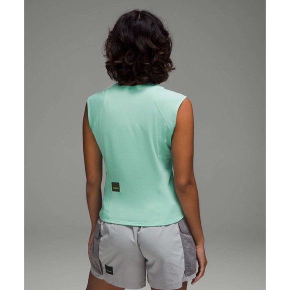 Lululemon Cap Sleeve Hiking Tank Top Wild Mint size 2 - Picture 1 of 5